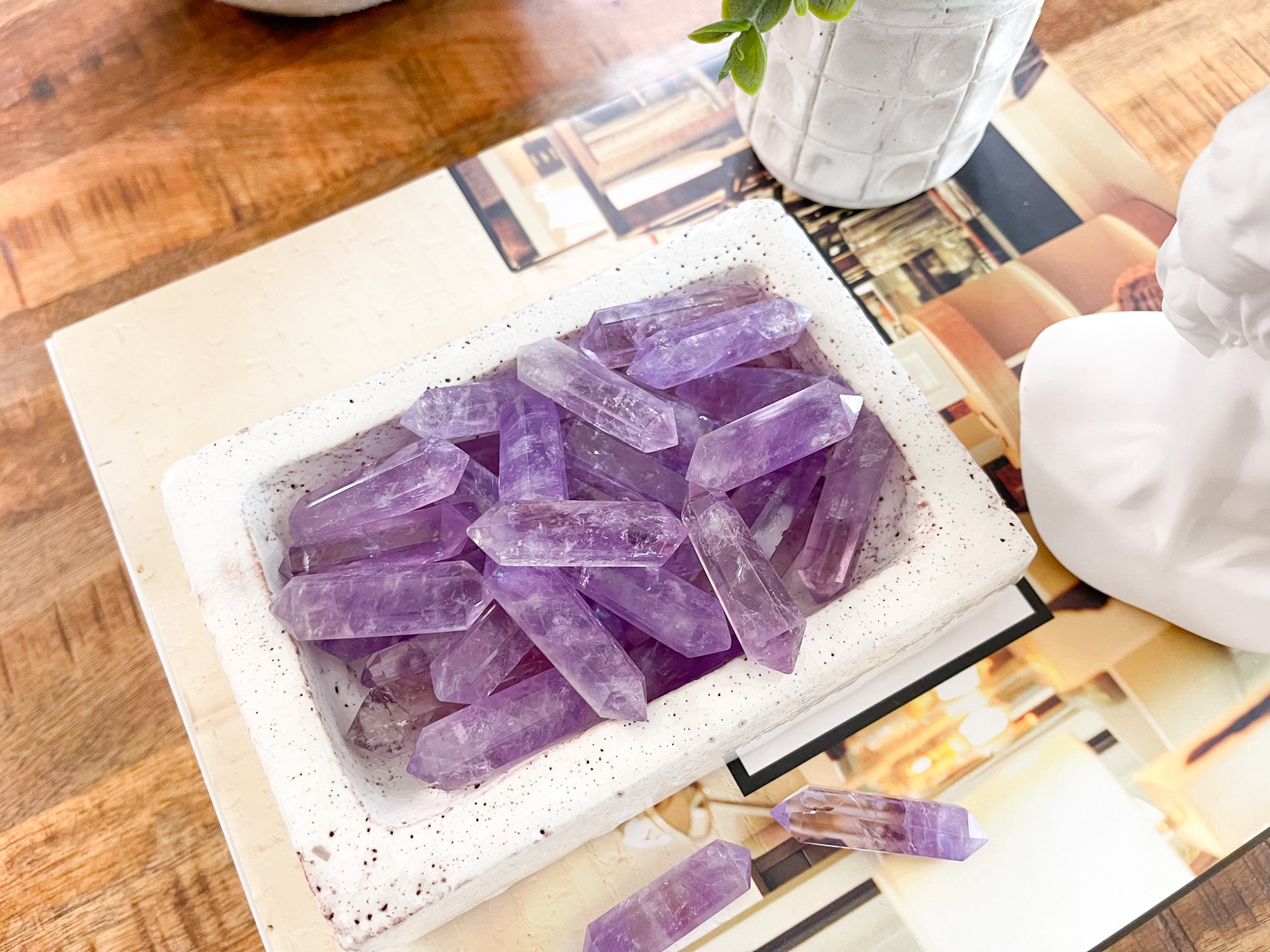 The Amethyst Double Points: A Symphony of Beauty and Spiritual Resonance