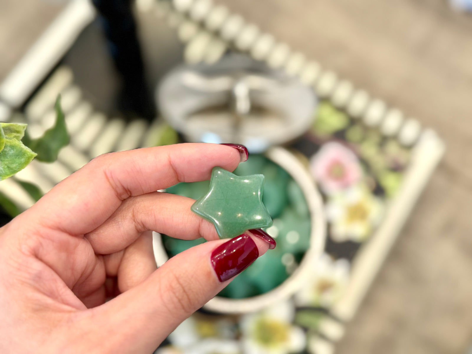 Green Aventurine Stars