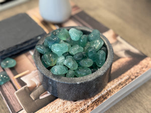 Green Fluorite Heart Crystal