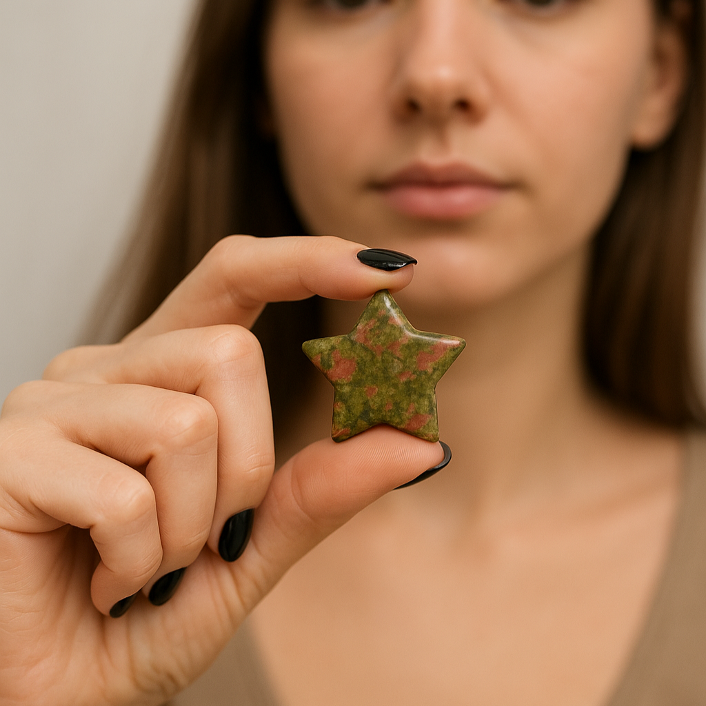 Unakite Star Crystal – 30mm