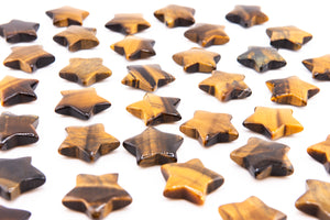 Tiger Eye Star Crystal | 30mm Polished Gemstone Star for Protection, Confidence & Focus