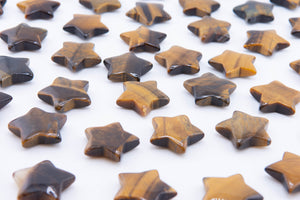 Tiger Eye Star Crystal | 30mm Polished Gemstone Star for Protection, Confidence & Focus