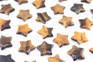 Tiger Eye Star Crystal | 30mm Polished Gemstone Star for Protection, Confidence & Focus