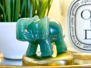 Green Aventurine Elephant figurine