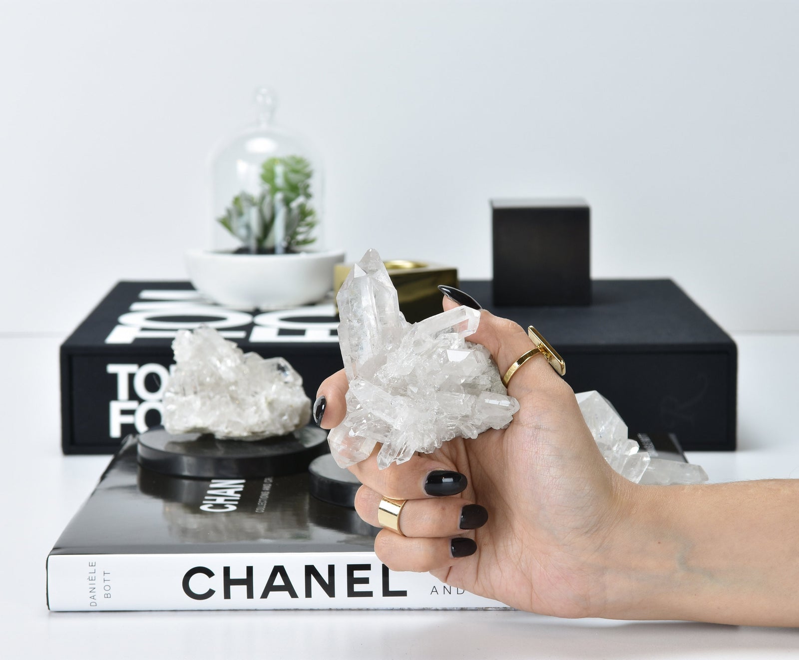 Raw Clear Quartz Crystal Cluster: Brazilian Healing Stone