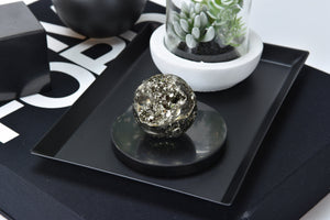 Pyrite Sphere – Natural Gold Crystal –  Gemstone Sphere – Wealth, Protection & Energy Stone