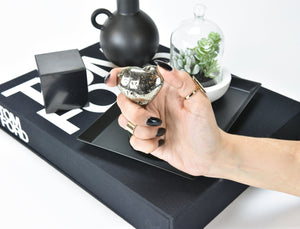 Pyrite Heart – Natural Fools Gold Crystal – Wealth and Protection Stone – Energy Healing and Gift