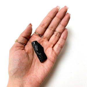 Tektite Tumbled Stone – Polished Meteorite Glass – Tibetan Tektite for Energy, Psychic Awakening & Meditation