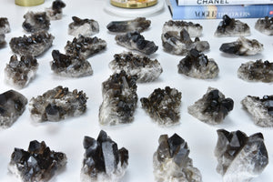 Large Smoky Quartz Crystal Cluster: Natural Home Decor Stone