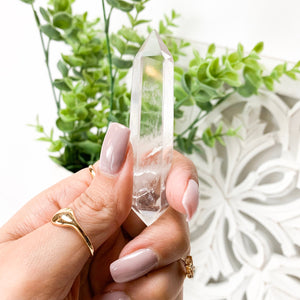 Clear Quartz Doble Terminated Points for Clarity, Intuition and Spiritual Growth