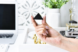 Shungite Pyramid Large Shungite Stone Pyramid  EMF Protection Real Russian Shungite Healing Crystal Home Decor Crystal Grids