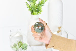 African Bloodstone Crystal Ball: Healing Sphere with Stand