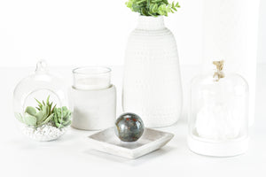 African Bloodstone Crystal Ball: Healing Sphere with Stand