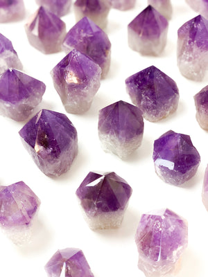 Polished Amethyst Crystal Tower: Healing Energy Stone