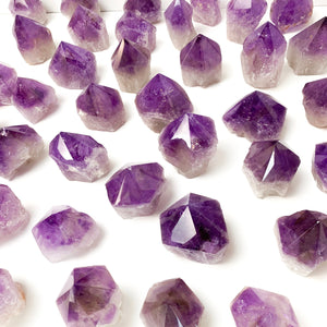 Polished Amethyst Crystal Tower: Healing Energy Stone