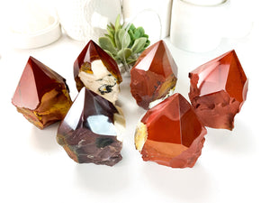 Large Mookaite Jasper Crystal Tower: Polished Stone Point