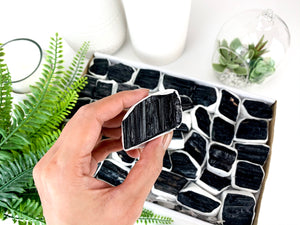 Raw Black Tourmaline Crystal: Protection Stone, Grounding