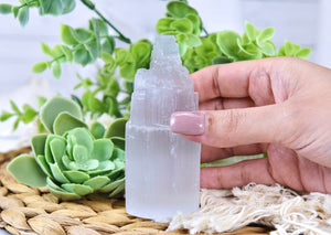 Selenite Crystal Tower: Energy Cleansing Home Decor