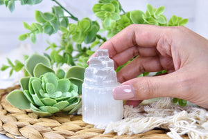 Selenite Crystal Tower: Energy Cleansing Home Decor