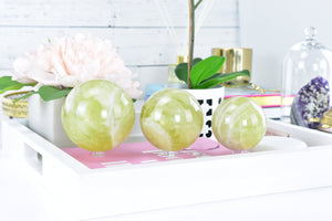 Citrine Sphere: Crystal Stone for Positive Energy, Free Stand