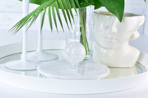 Clear Quartz Sphere: Crystal Healing, Home Decor Gemstone