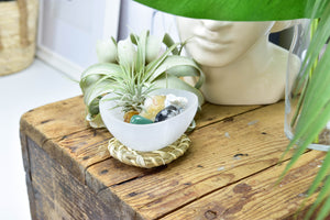 Selenite Charging Bowl: Crystal Cleansing, Altar Offering (4 Inch)