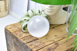 Glimmering Selenite Sphere: The Ultimate Healing Crystal Ball for Crown and Third Eye Chakra Activation