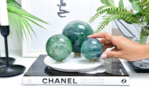 Green Fluorite Sphere: Crystal Ball, Home Decor