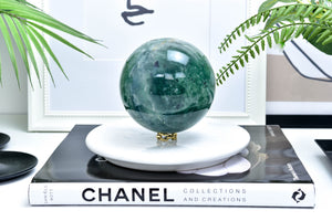 Green Fluorite Sphere: Crystal Ball, Home Decor