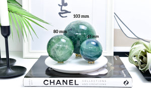 Green Fluorite Sphere: Crystal Ball, Home Decor