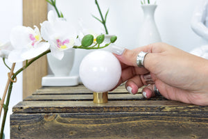 Shimmering Calcite Sphere: A Radiant Addition to Your Home Decor & Healing Collection