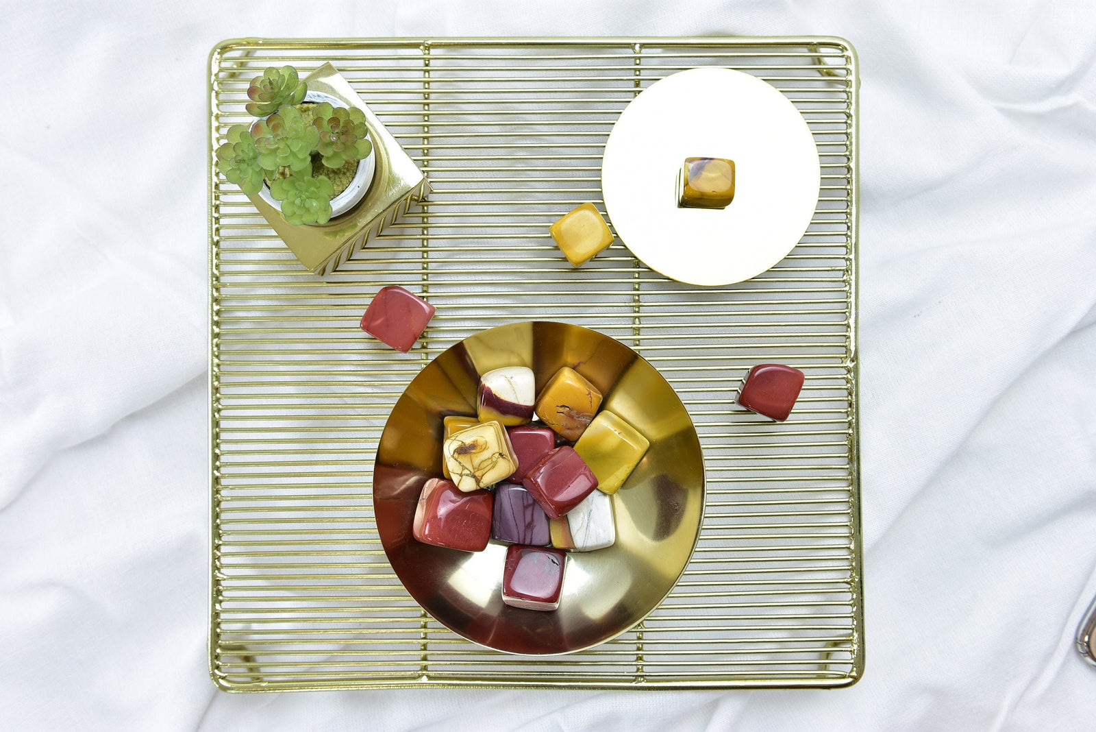 Mookaite Tumbled Crystals: Small Jasper Calming Stone