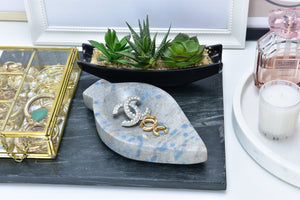 Rare K2 Crystal Heart Dish for Calming Energy and Spiritual Communication