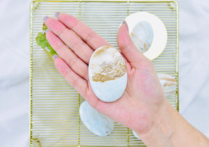 Caribbean Calcite Palm Stone: Blue Aragonite Crystal