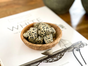 Dalmatian Jasper Crystal Cube: Polished Tumble Stone, Healing Crystals