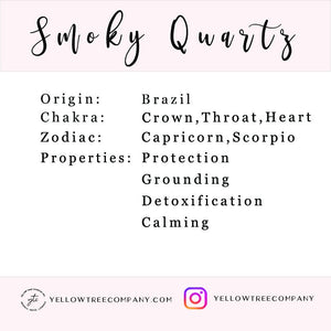 Large Smoky Quartz Crystal Cluster: Natural Home Decor Stone