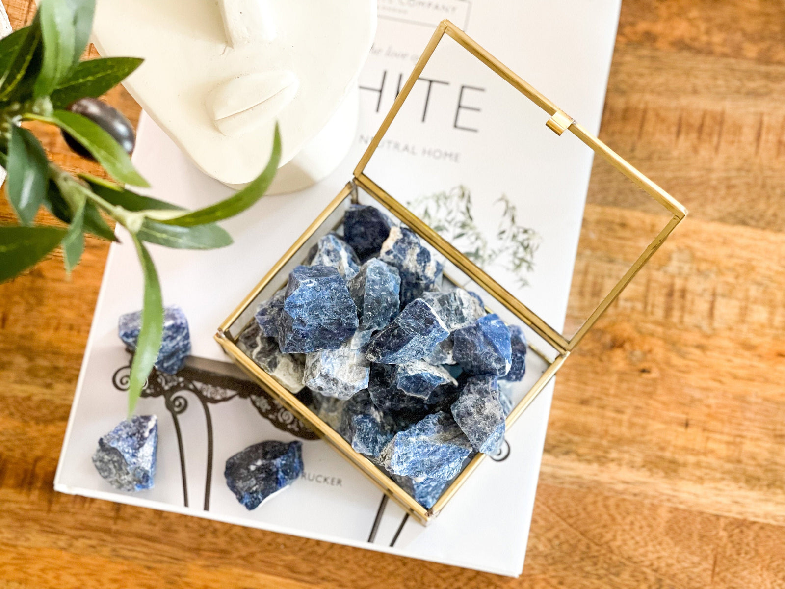 Rough Sodalite Chunks: Raw Blue Crystals (1-2 Inch)