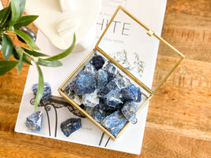 Rough Sodalite Chunks: Raw Blue Crystals (1-2 Inch)