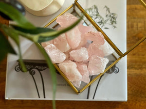 Raw Rose Quartz Chunks: Healing Crystals for Harmony