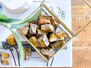 Raw Tigers Eye Chunks: Rough Crystal (1-2 inch)