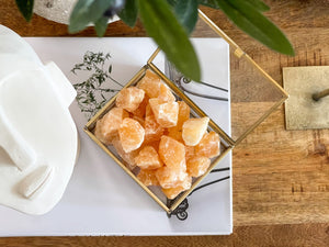 Raw Orange Calcite Crystal Chunks (1-2 Inch)