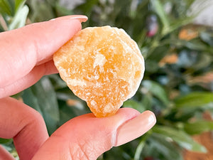 Raw Orange Calcite Crystal Chunks (1-2 Inch)