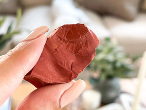 Raw Mookaite Jasper Crystal: Red, Yellow, Brown Stone