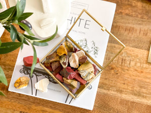 Raw Mookaite Jasper Crystal: Red, Yellow, Brown Stone