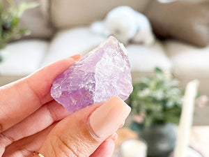 Raw Amethyst Crystal: Natural Rough Stones, Chakra Healing, Home Decor