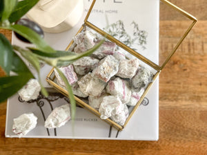 Raw Pink Tourmaline Chunks: Rubellite Healing Crystals