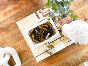 Tiger's Eye Double Terminated Points: Polished Crystal (1.5 inch)