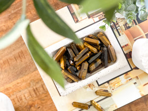 Tiger's Eye Double Terminated Points: Polished Crystal (1.5 inch)