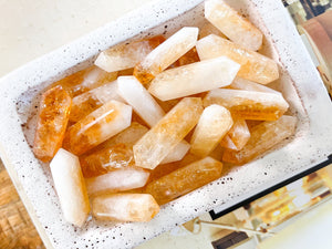 Citrine Double Terminated Crystal Point: Abundance Stone