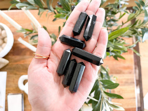 Powerful Black Obsidian Crystal Point for Spiritual Protection and Grounding